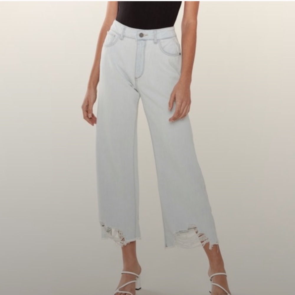 DL1961 High Rise Wide Leg Denim